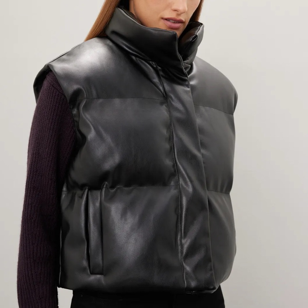 Peter Som Black Puffer Vest